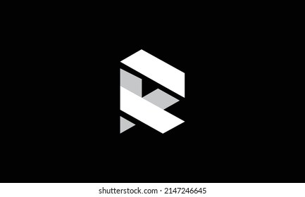 R Letter Initial Logo Design Template Vektorgrafik