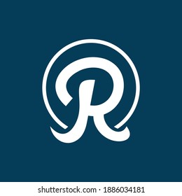 R letter initial logo vector logo template by adipra