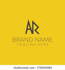 a r letter joint real estate logo design. a r business logo vector 