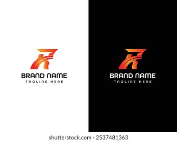 R Letter Leaf Aroplane Logo Design 
