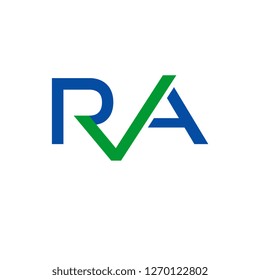 R A Letter Logo