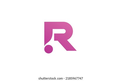 R letter  logo abstract for modern company. Alphabet template vector illustration for your brand.