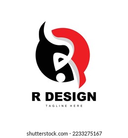 Logotipo de letra R, vector alfabético, diseño de logotipo de marca R inicial