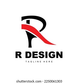 Logotipo de letra R, vector alfabético, diseño de logotipo de marca R inicial
