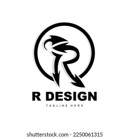 R Letter Logo, Alphabet Vector, Initial R Product Brand Logotype Design
