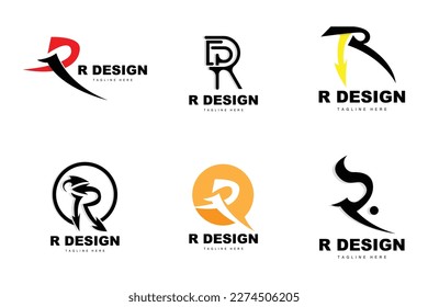 R Letter Logo, Alphabet Vector, Initial R Product Brand Logotype Design