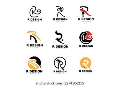 R Letter Logo, Alphabet Vector, Initial R Product Brand Logotype Design