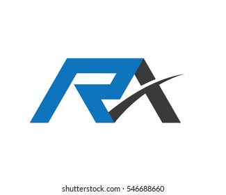 R A Letter Logo Business professional logo template