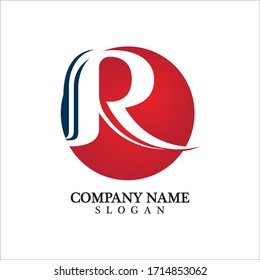 R Letter Logo Business Template Vector icon