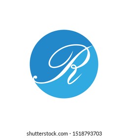 R letter logo business vector template