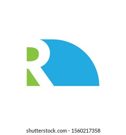 R letter logo business vector template