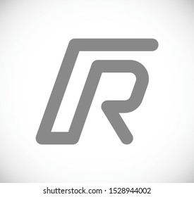r letter logo - concept icon