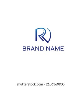 R-Letter-Logo-Konzept Modernes Abstraktes Konzept mit negativem Platzpfeil, Vektordesign-Vorlage