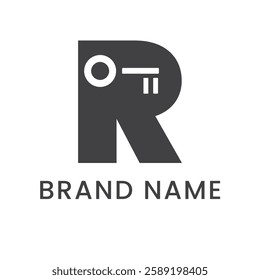 R Letter Logo Concept Modern abstract with negative space arrow vector design template