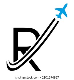 R letter logo creative design template, victor 