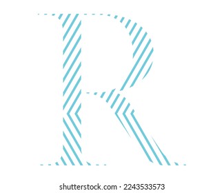 R-Brief-Logo-Kreativdesign-Vektorgrafik-Vorlage