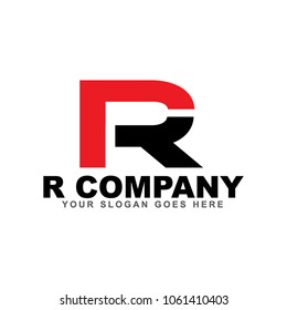 R letter logo design