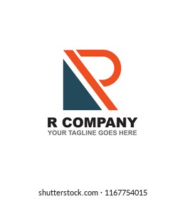 R letter logo design
