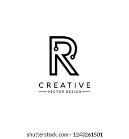 R Letter Logo Design