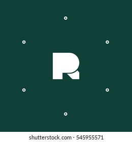 R letter logo design