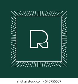 R letter logo design