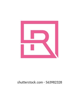 R letter logo design.