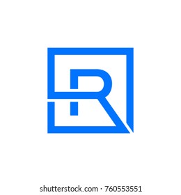 R letter logo design.