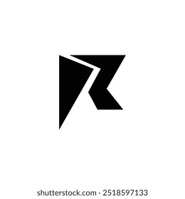 R letter logo design concept