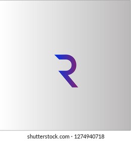 R Letter Logo Design with Creative Font