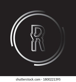 R Letter Logo Design Creative Icon Modern Letters Vectorlogo