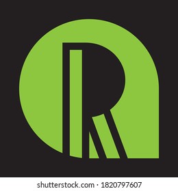 R Letter Logo Design Creative Icon Modern Letters Vector Logo