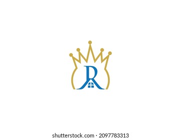 Diseño de logotipo de letra R con plantilla de icono de vector moderno creativo
