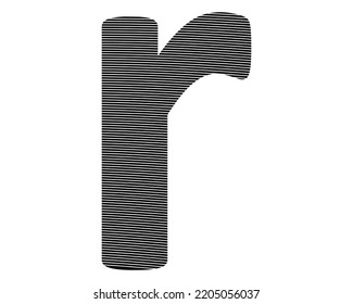 r letter logo design elements