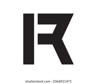 R letter logo design elements symbols