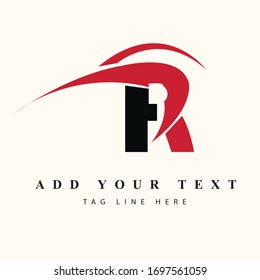 R letter logo design & illustration vector art 