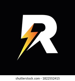 R letter logo design illustrator