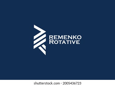 R letter logo design and minimalist logo 
