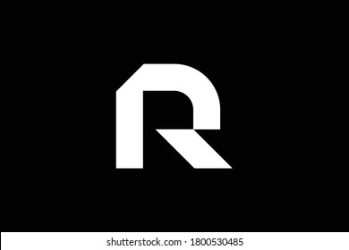R-Brief-Logo-Design auf luxuriösem Hintergrund. R Monogram Initials Buchstaben Logo Konzept. R Icon Design. R elegantes und professionelles Buchstabensymbol-Design auf dem Hintergrund.
