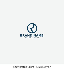 R Letter Logo Design Template Vector