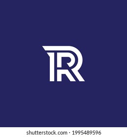 Plantilla de diseño de logotipo de carta R 