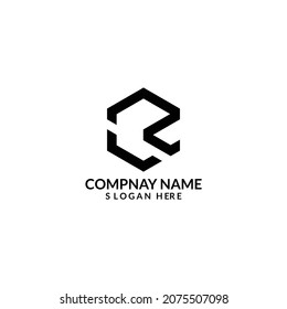 Design-Vorlage für R-Buchstaben-Logos 