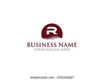 Design-Vorlage für R-Buchstaben-Logos