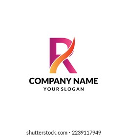 Design-Vorlage für R-Buchstaben-Logos 