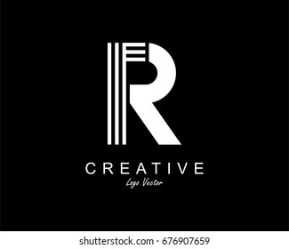 R Letter Logo Design Template Element