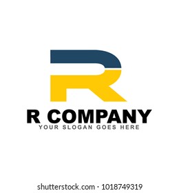 R letter logo design vector icon