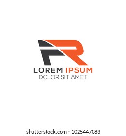 R Letter Logo Design Vector Template, Modern Illustration