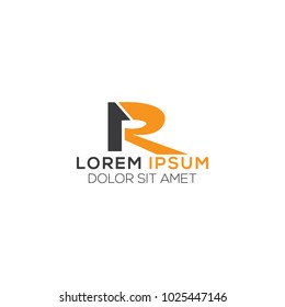 R Letter Logo Design Vector Template, Modern Illustration