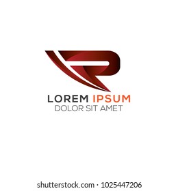 R Letter Logo Design Vector Template, Modern Illustration