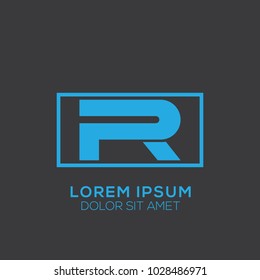 R Letter Logo Design Vector Template, Modern Illustration