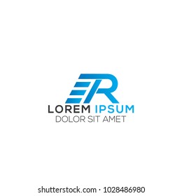 R Letter Logo Design Vector Template, Modern Illustration